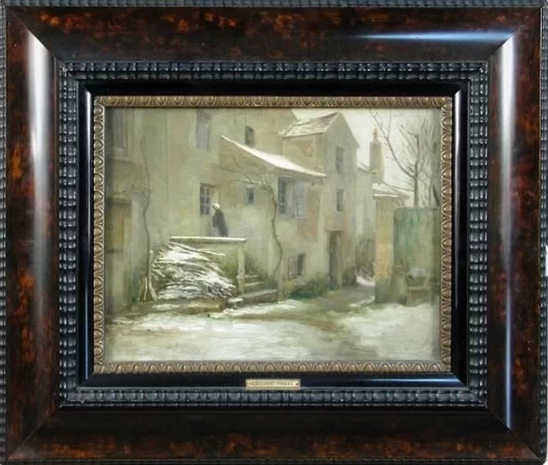 Cortile in inverno